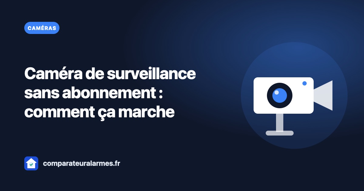Caméra de surveillance sans abonnement : comment ça marche